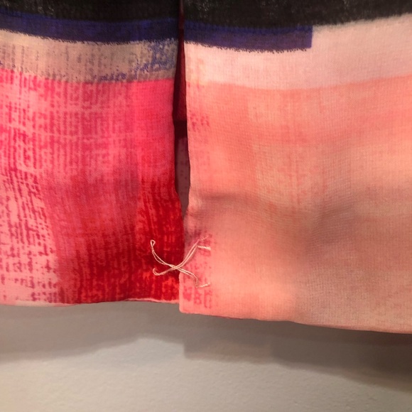 White House Black Market Pencil Pink Color Block Knee Length Lined Skirt NWT - Picture 10 of 15